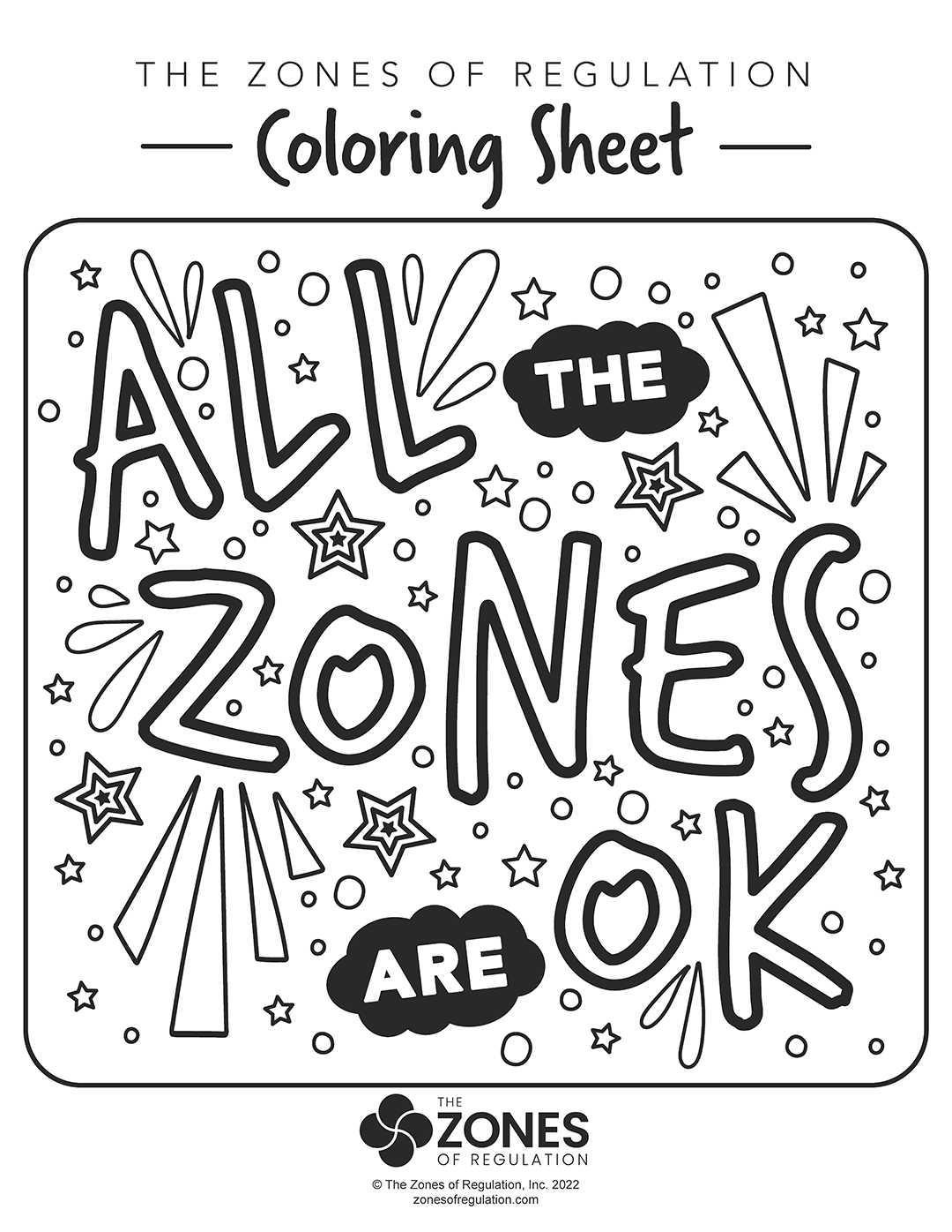 All the Zones are Ok coloring page