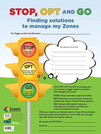 Zones Stop, Opt and Go Poster